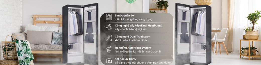Tủ chăm sóc quần áo thông minh
