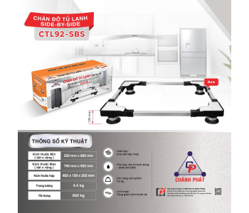 Chân đế đa năng Máy giặt - Tủ lạnh Cảnh Phong CTL92-SBS