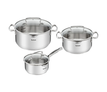 Bộ nồi quánh inox nắp kính Tefal Duetto Plus G719S674