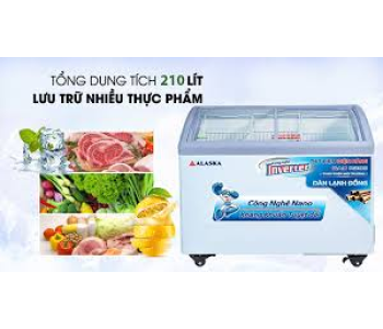 Tủ đông nắp kính cong Alaska 248 lít KC-210C