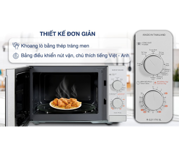 Lò vi sóng Sharp R-G211TV-SL(21 lít, Thái Lan, có nướng)