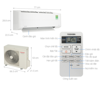 Máy lạnh Toshiba Inverter 1 HP RAS-H10S5KCV2G-V