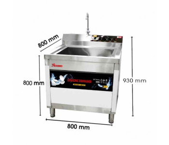 Máy Rửa Chén Bát Công Nghiệp Siêu Âm Texgio TGU-800XS