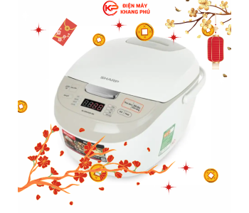 Nồi cơm điện tử Sharp KS-COM191EV-WH