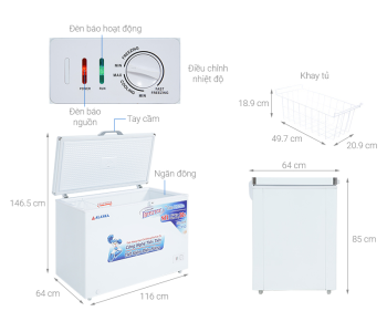 Tủ Đông Alaska 295 lít BD-400C 