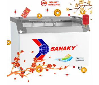 Tủ Đông Mặt Kính Cong Sanaky 280lít VH-3899KB