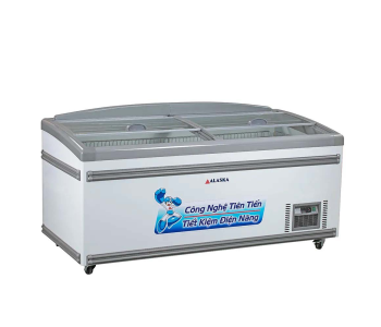 Tủ đông nằm kính phẳng Alaska 450 lít KN-450