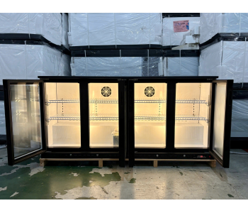 Tủ mát quầy bar cửa kính Lightcool LS-1800 370 lít Đen