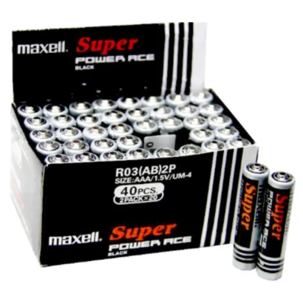 THÙNG PIN ĐŨA AAA 1.5v MAXELL SUPERPƠER R03P(AR) 2P - HÀNG CHÍNH HÃNG