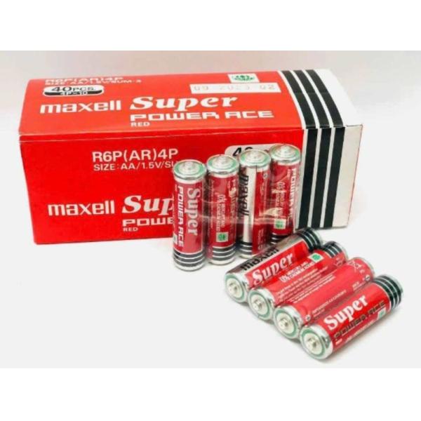 THÙNG PIN PIN TIỂU AA 1.5v MAXELL SUPER R6P(AR) 4P (4 VIÊN) - HÀNG CHÍNH HÃNG