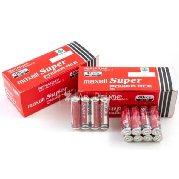 THÙNG PIN PIN TIỂU AA 1.5v MAXELL SUPER R6P(AR) 4P (4 VIÊN) - HÀNG CHÍNH HÃNG