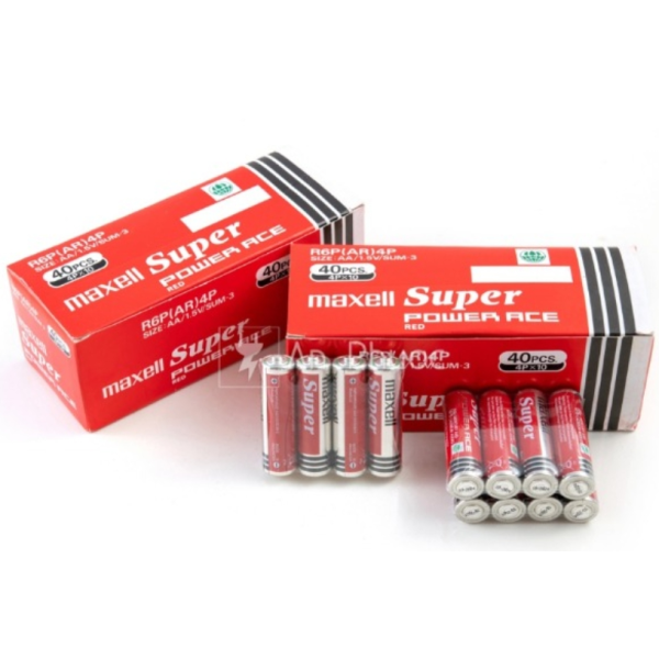 THÙNG PIN PIN TIỂU AA 1.5v MAXELL SUPER R6P(AR) 4P (4 VIÊN) - HÀNG CHÍNH HÃNG
