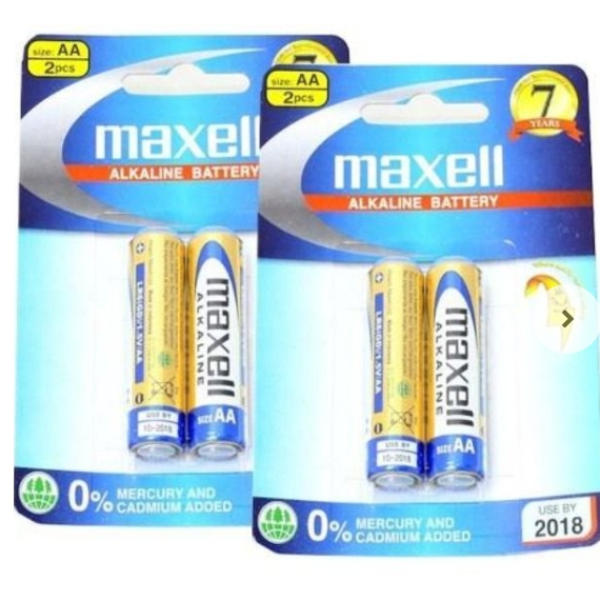 THÙNG PIN TIỂU AA 1.5v MAXELL ALKALINE 1.5V LR6(GD) 2B - VIÊN, VỈ, HỘP, THÙNG - HÀNG CHÍNH HÃNG - BẢN SỈ