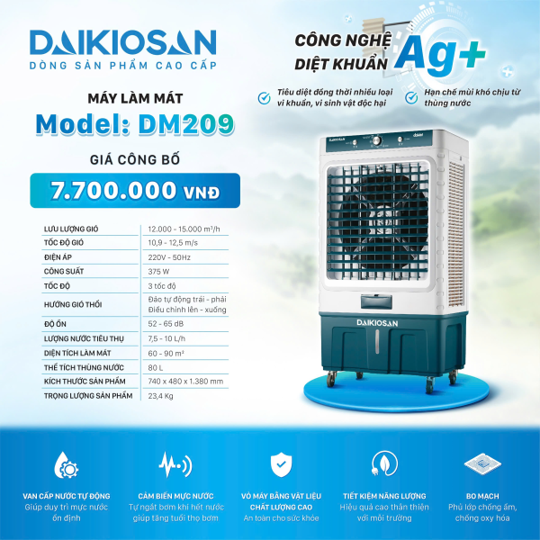 Quạt điều hòa Daikiosan DM209