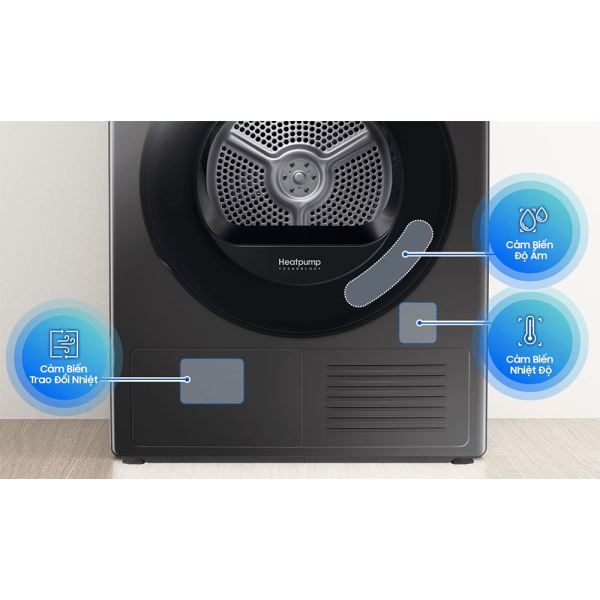 Máy sấy bơm nhiệt Samsung 9Kg DV90T6240LB/S