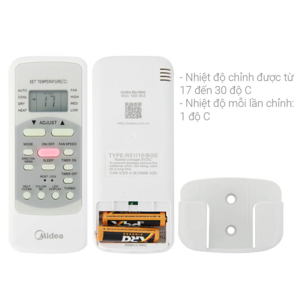 Máy lạnh Midea Inverter 2 HP MSAGA-18CRDN8