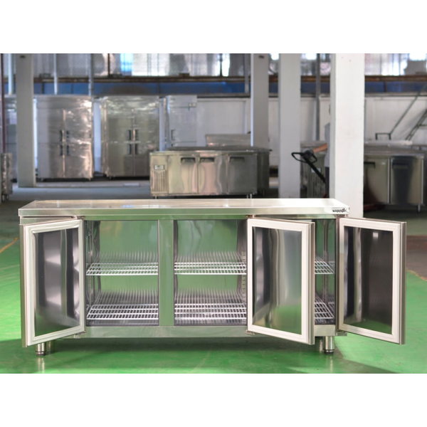 Bàn mát inox công nghiệp cao cấp Happys HWI-1800TR - Có quạt