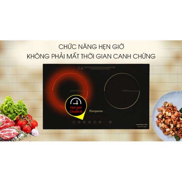 Bếp đôi Điện từ Hồng ngoại KG499N