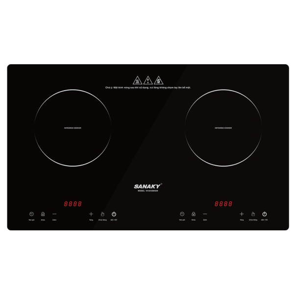 Bếp hồng ngoại đôi Sanaky VH-8100HGW