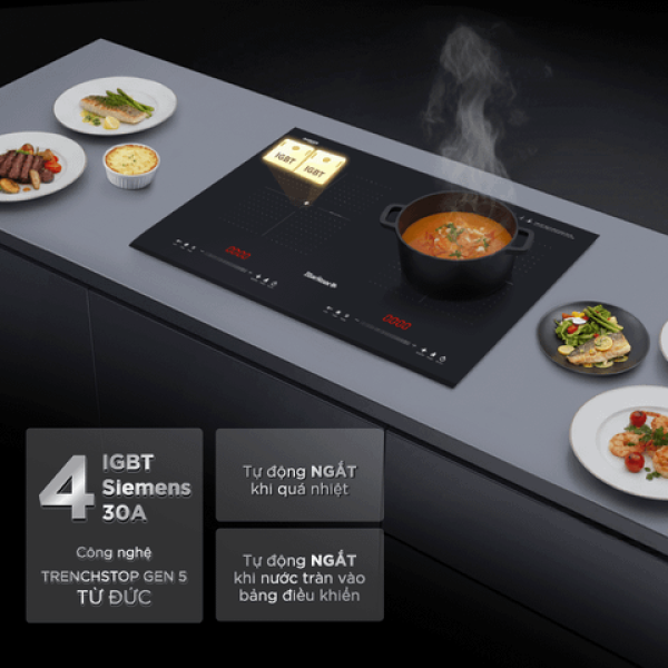 Bếp Từ Đôi BlueStone ICB-6939 5200W