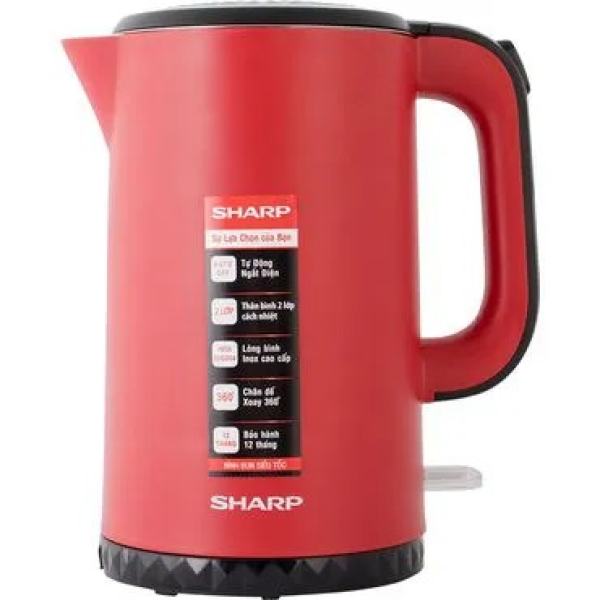 Bình đun siêu tốc Sharp EKJ-17EVPS-WH/BK/RD/PK