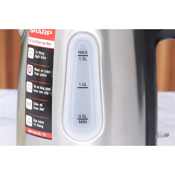 Bình đun siêu tốc Sharp EKJ-15EVS-ST