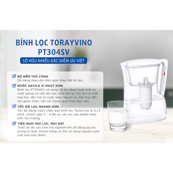 Bình lọc nước Torayvino PT304SV