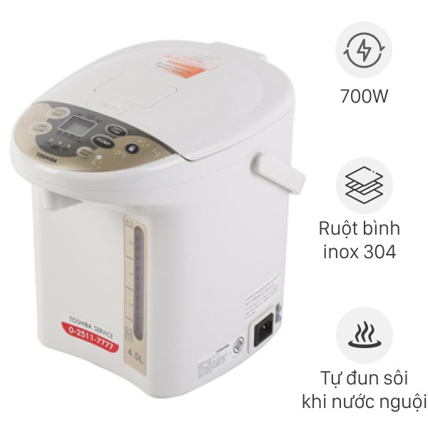 BÌNH THUỶ ĐIỆN TOSHIBA PLK-45SF(WT)VN