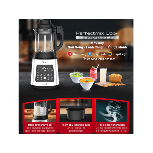 Máy xay nấu đa năng Tefal Perfectmix Cook BL83SD66 - 1.75 lít