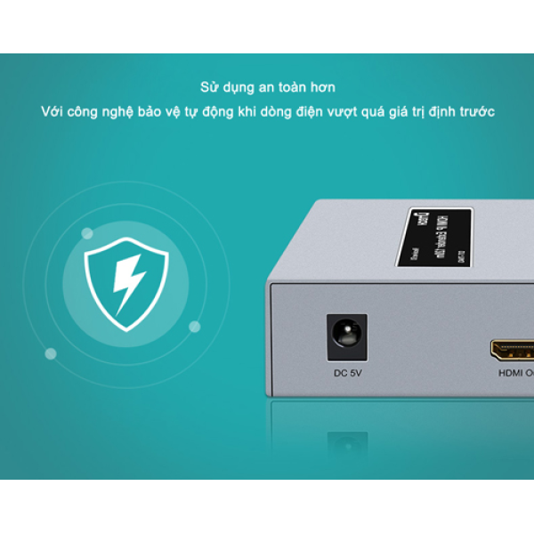 Bộ mở rộng cáp mạng HDMI DTech DT-7043 (QCW)
