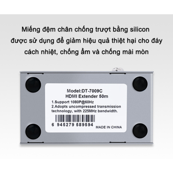 Bộ nối dài HDMI 50M qua cáp mạng Dtech DT-7009C