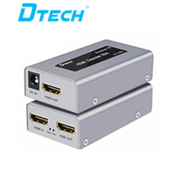 Bộ nối dài HDMI 50M qua cáp mạng Dtech DT-7009C