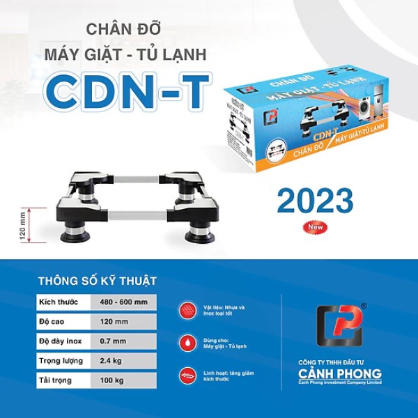 CHÂN MÁY GIẶT - TỦ LẠNH CẢNH PHONG CDN-T