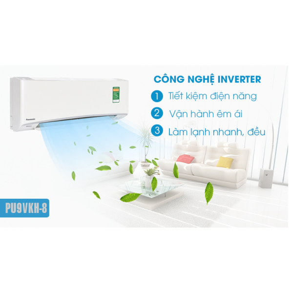 Máy lạnh Panasonic Inverter 1.0hp CU/CS-RU9AKH-8 (Model 2024)