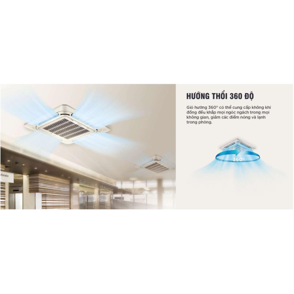 Điều hòa âm trần đa hướng Midea Mono 50000Btu MCD1-50CRN8