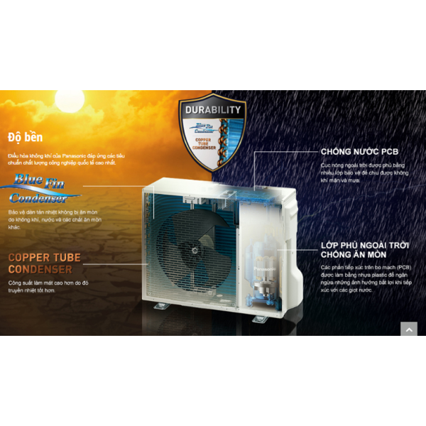 Điều hòa Panasonic 1 chiều 9.000BTU CU/CS-N9AKH-8