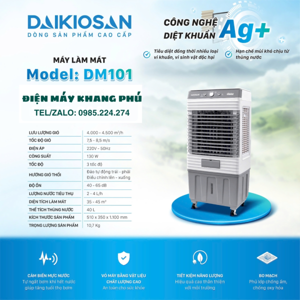 Quạt làm mát Daikiosan DM101