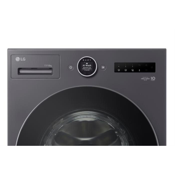 Máy giặt sấy LG Inverter giặt 17 kg - sấy 10 kg F2517RNTG (Mẫu mới)