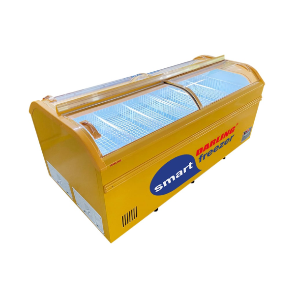 Tủ kem siêu thị DMF-10079ASKI 4 kính cong 2 bên 1100 lít