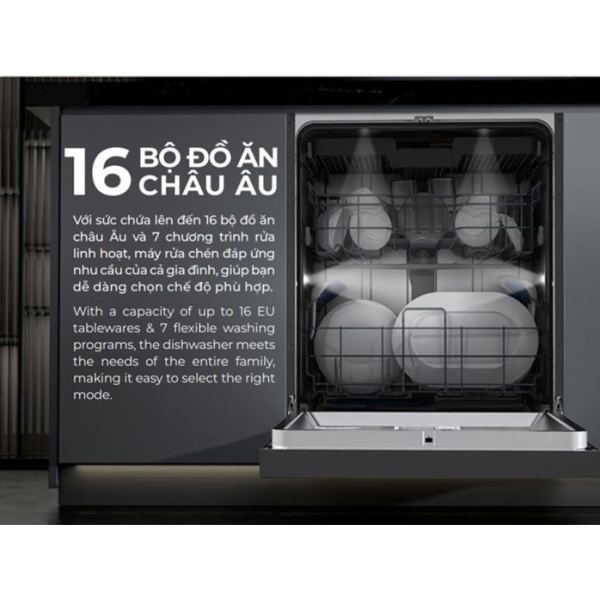 Máy rửa chén Hafele Wifi HDW-F6072B (535.29.700)