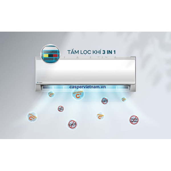 Máy lạnh Casper Inverter 1 chiều 1HP TC-09IS36 (New)