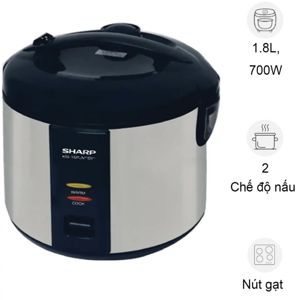 Nồi cơm điện nắp gài Sharp KS-19TJV ST