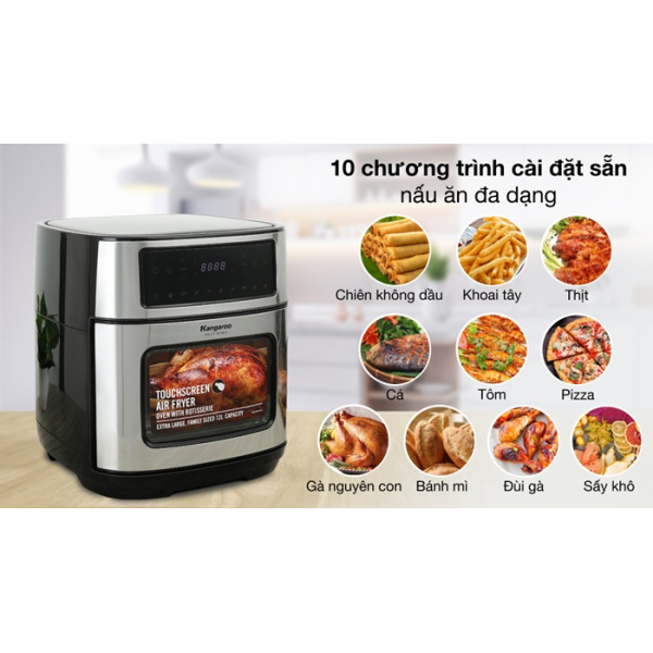 Lò chiên không dầu 12 lít Kangaroo KG12AF1A