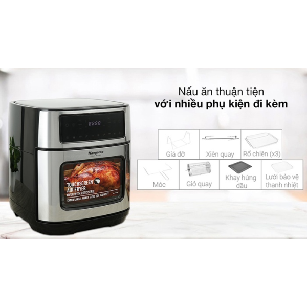 Lò chiên không dầu 12 lít Kangaroo KG12AF1A