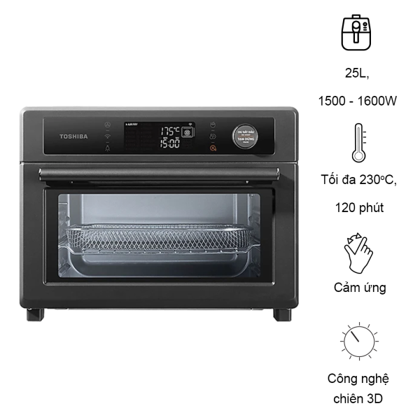 Lò chiên không dầu Toshiba TL2-SAC25GZC (GR/RD) - 25 lít