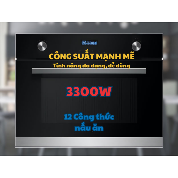 Lò nướng tích hợp lò vi sóng âm tủ GrandX GX38MW6