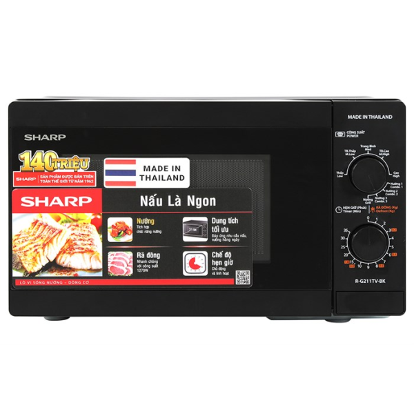 Lò vi sóng Sharp 21 lít R-211TV-BK