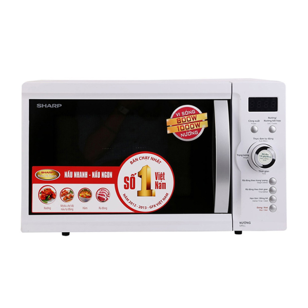 Lò vi sóng điện tử có nướng Sharp R-G371VN-W