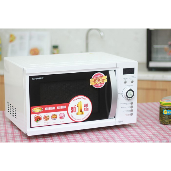 Lò vi sóng điện tử có nướng Sharp R-G572VN-S