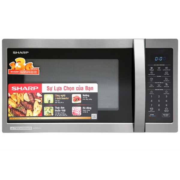 LÒ VI SÓNG ĐIỆN TỬ CÓ NƯỚNG SHARP R-G728XVN-BST